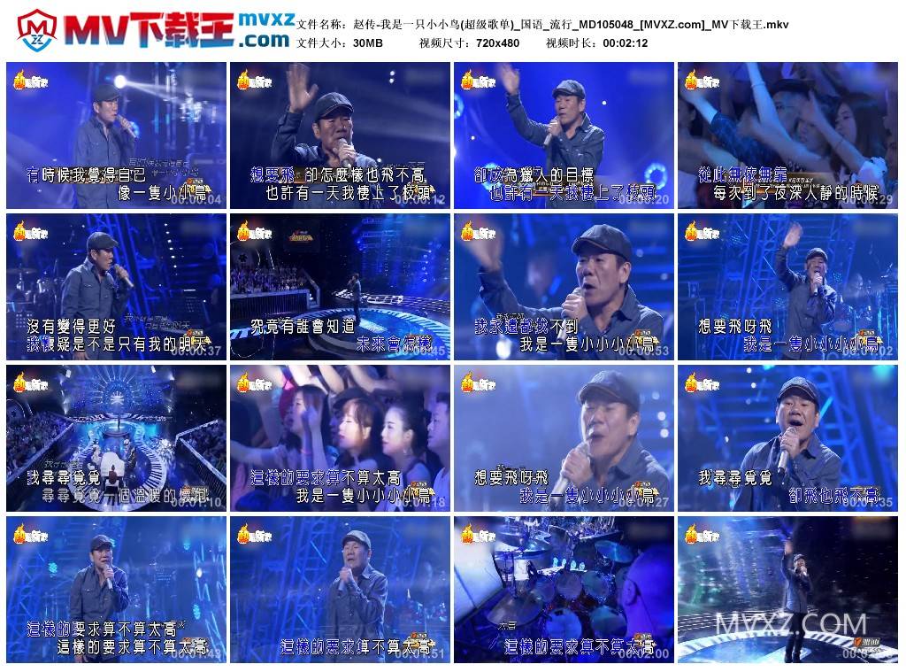 赵传-我是一只小小鸟(超级歌单)_国语_流行_MD105048